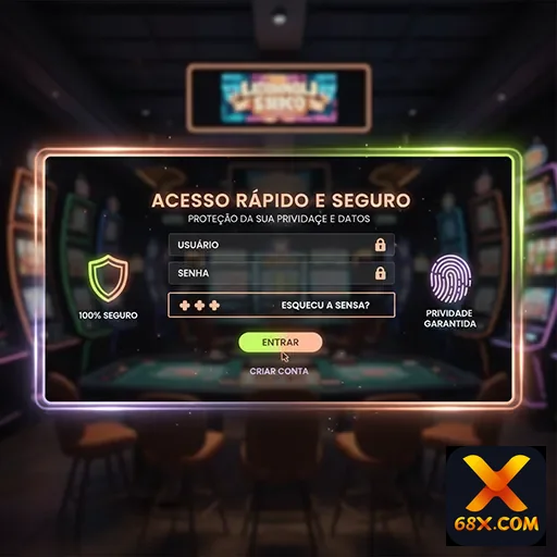 Ilustração de Descubra os Jogos Ao Vivo e VIP da 68x