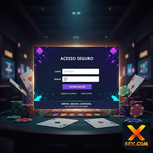 Tela do app 68x mostrando apostas e promoções VIP