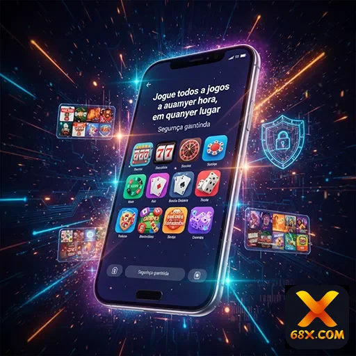 Ilustração de app mobile premium destacando serviços VIP.